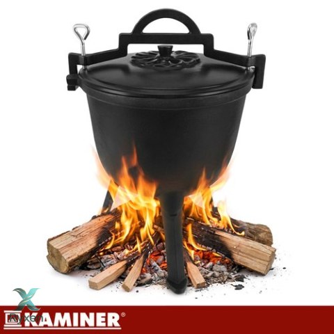 Kociołek żeliwny emaliowany 8l Kaminer KAMINER