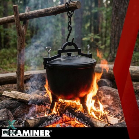 Kociołek żeliwny emaliowany 8l Kaminer KAMINER