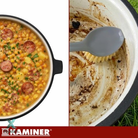 Kociołek żeliwny emaliowany 8l Kaminer KAMINER