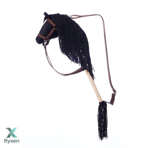 Koń na kiju hobby horse hoppihorse a4 czarny, maść kara TOOTINY