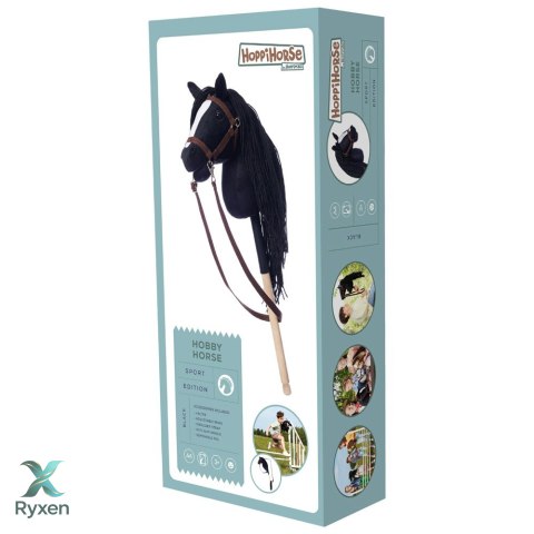 Koń na kiju hobby horse hoppihorse a4 czarny, maść kara TOOTINY