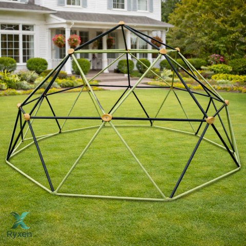Kopuła Wspinaczkowa Ogrodowa Dla Dzieci Plac Zabaw 370x180 cm 12FT LEAN TOYS