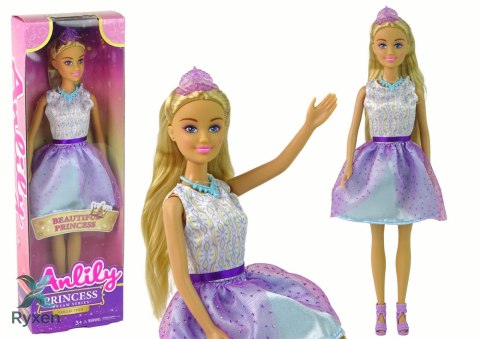 Lalka Anlily Princess Księżniczka Fiolet Królowa LEAN TOYS