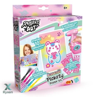 Projekt art - plakaty kawaii - kreatywny zestaw z elektronicznym aerografem EPEE
