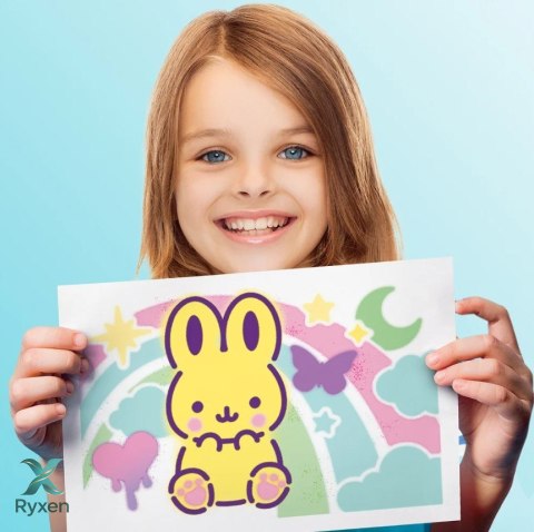Projekt art - walizeczka małej artystki kawaii - kreatywny zestaw z elektronicznym aerografem EPEE