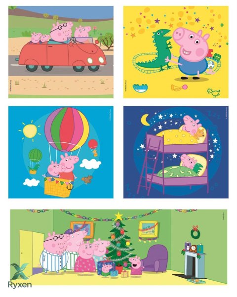 Puzzle 10w1 Super Color ŚWINKA PEPPA Clementoni 20271 CLEMENTONI