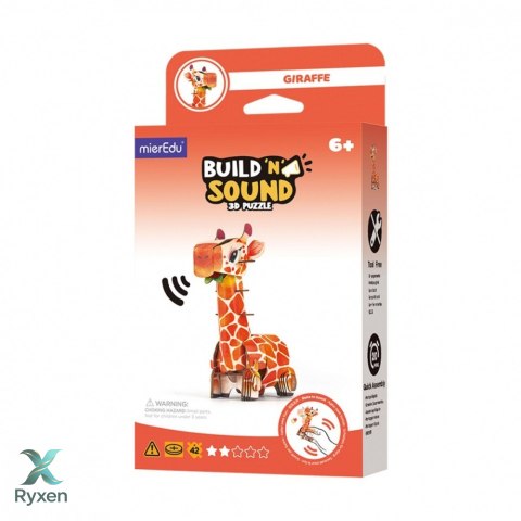 Puzzle 3d mieredu buduj i słuchaj - Żyrafa MG DYSTRYBUCJA