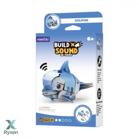 Puzzle 3d mieredu buduj i słuchaj - delfin MG DYSTRYBUCJA
