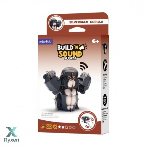 Puzzle 3d mieredu buduj i słuchaj - goryl MG DYSTRYBUCJA
