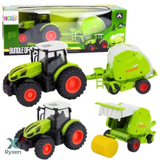 Traktor Rolniczy Farmerski Zdalnie Sterowany RC Z Prasą Do Balotów 1:24 LEAN TOYS