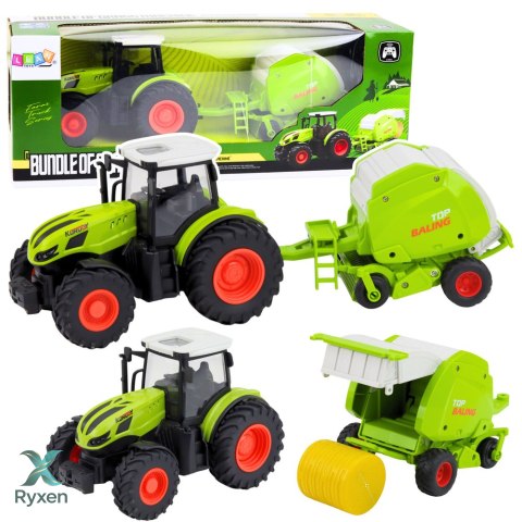 Traktor Rolniczy Farmerski Zdalnie Sterowany RC Z Prasą Do Balotów 1:24 LEAN TOYS