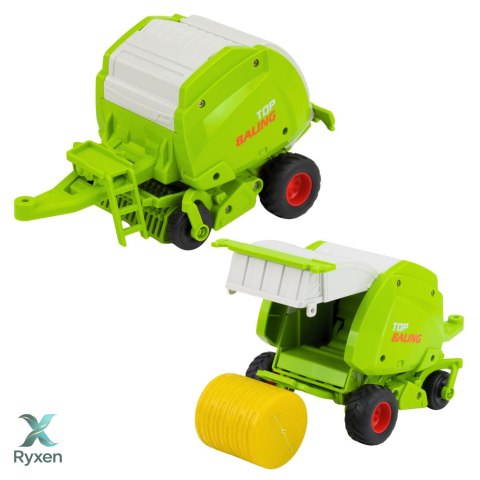 Traktor Rolniczy Farmerski Zdalnie Sterowany RC Z Prasą Do Balotów 1:24 LEAN TOYS