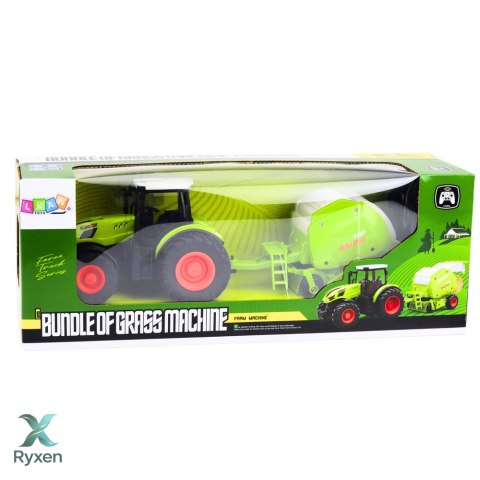 Traktor Rolniczy Farmerski Zdalnie Sterowany RC Z Prasą Do Balotów 1:24 LEAN TOYS