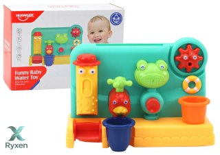 Zabawka Do Kąpieli Dla Dzieci Fontanna Młynek Żabka Kran LEAN TOYS
