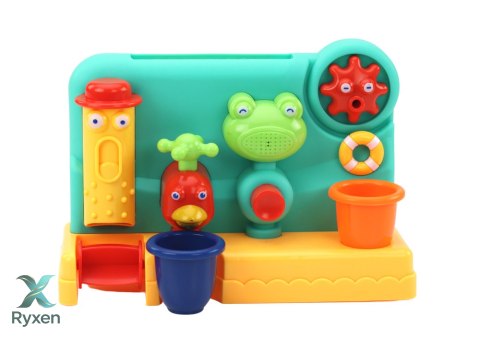 Zabawka Do Kąpieli Dla Dzieci Fontanna Młynek Żabka Kran LEAN TOYS