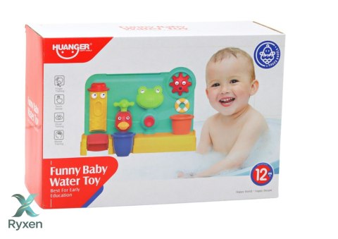 Zabawka Do Kąpieli Dla Dzieci Fontanna Młynek Żabka Kran LEAN TOYS