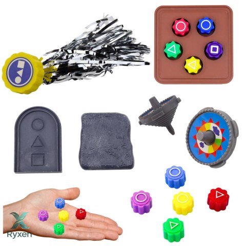 Zestaw 4 Gier Squid Game Tradycyjne Koreańskie Gry Kości Bączek LEAN TOYS
