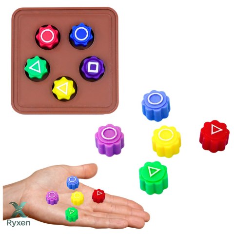 Zestaw 4 Gier Squid Game Tradycyjne Koreańskie Gry Kości Bączek LEAN TOYS