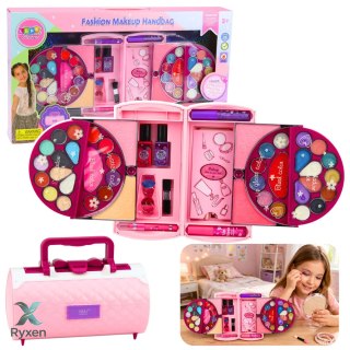 Zestaw Piękności Do Makijażu i Paznokci Kosmetyki Cienie Lakiery Kuferek LEAN TOYS