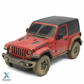 Auto JEEP Wrangler Rubicon-Muddy Zdalnie Sterowane RC Czerwone Rastar 1:24 RASTAR