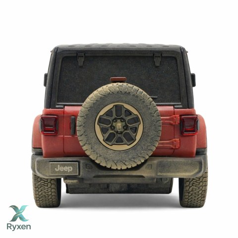 Auto JEEP Wrangler Rubicon-Muddy Zdalnie Sterowane RC Czerwone Rastar 1:24 RASTAR