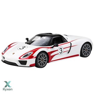 Auto Porsche 918 Spyder Performance Zdalnie Sterowane RC Białe Rastar 1:14 RASTAR