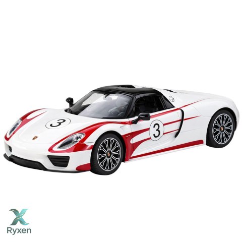 Auto Porsche 918 Spyder Performance Zdalnie Sterowane RC Białe Rastar 1:14 RASTAR