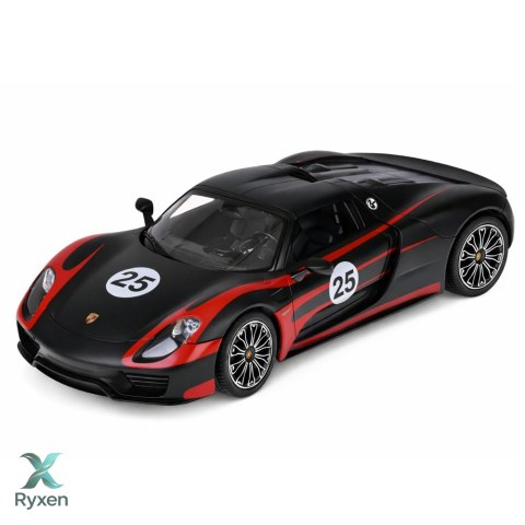 Auto Porsche 918 Spyder Performance Zdalnie Sterowane RC Czarne Rastar 1:14 RASTAR