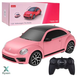 Auto Volkswagen Beetle UV Sensitive Zdalnie Sterowane RC Różowe Rastar 1:24 RASTAR