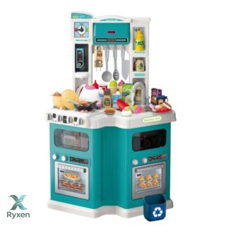 Duża Kuchnia Dla Dzieci Home Chef Dźwięki Gotowania Akcesoria 109 el. LEAN TOYS