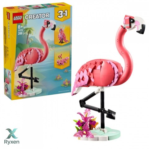 Klocki creator 31170 dzikie zwierzęta: różowy flaming LEGO
