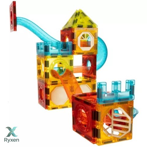 Klocki magnetyczne- tor 77el. Kruzzel 22684 KRUZZEL