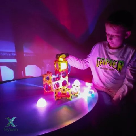 Klocki magnetyczne- tor 77el. Kruzzel 22684 KRUZZEL
