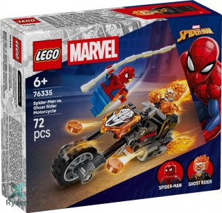 Klocki super heroes 76335 spider-man kontra ghost rider na motocyklu LEGO