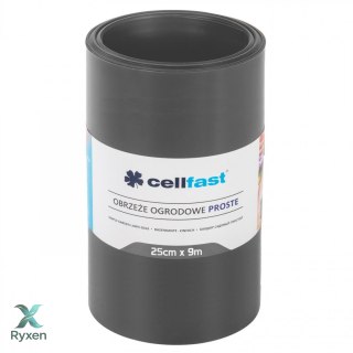 Obrzeże ogrodowe proste 25cm x 9m Cellfast grafitowe CELLFAST
