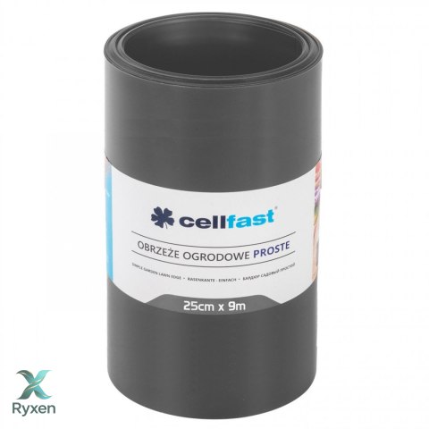 Obrzeże ogrodowe proste 25cm x 9m Cellfast grafitowe CELLFAST
