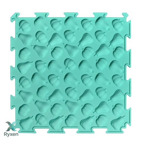 Ścieżka Sensoryczna Puzzle Kafelki Różne Struktury Kolory 24,5 cm 10 szt. LEAN TOYS