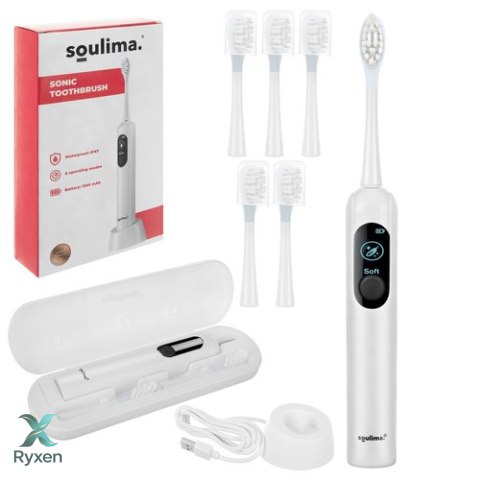 Szczoteczka soniczna do zębów biała Soulima 26850 SOULIMA