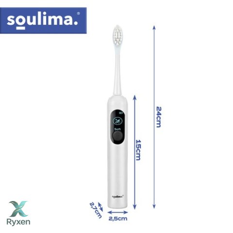 Szczoteczka soniczna do zębów biała Soulima 26850 SOULIMA