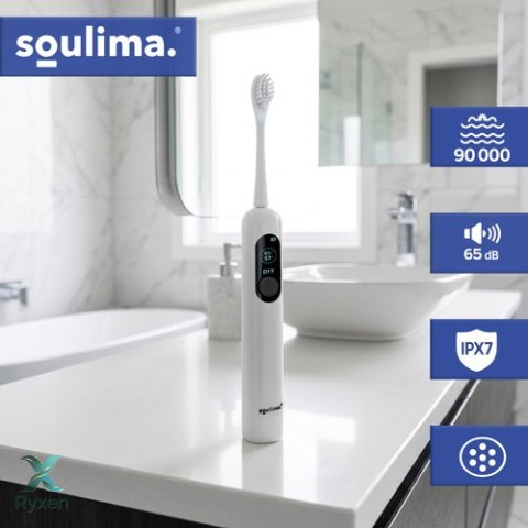 Szczoteczka soniczna do zębów biała Soulima 26850 SOULIMA