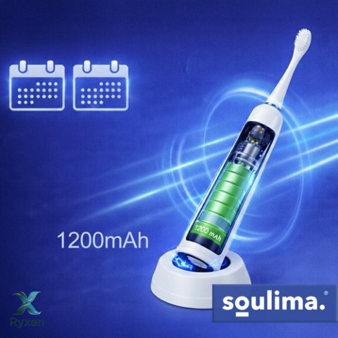 Szczoteczka soniczna do zębów biała Soulima 26850 SOULIMA