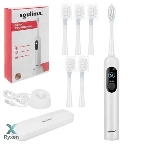 Szczoteczka soniczna do zębów biała Soulima 26850 SOULIMA