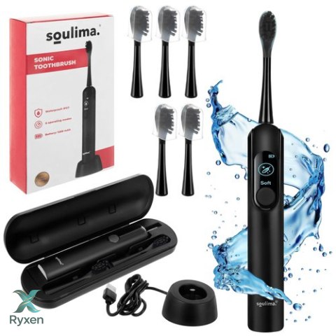 Szczoteczka soniczna do zębów czarna Soulima 26851 SOULIMA