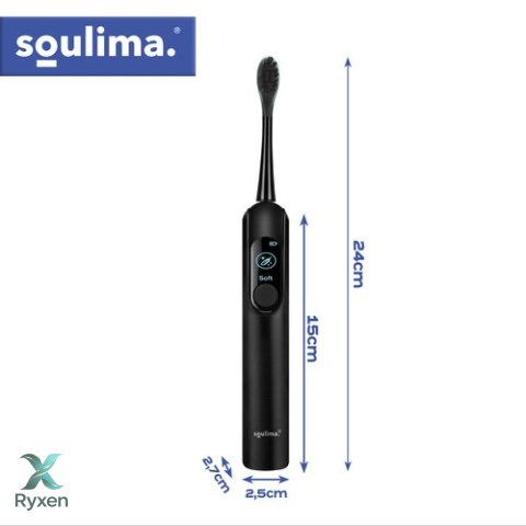 Szczoteczka soniczna do zębów czarna Soulima 26851 SOULIMA