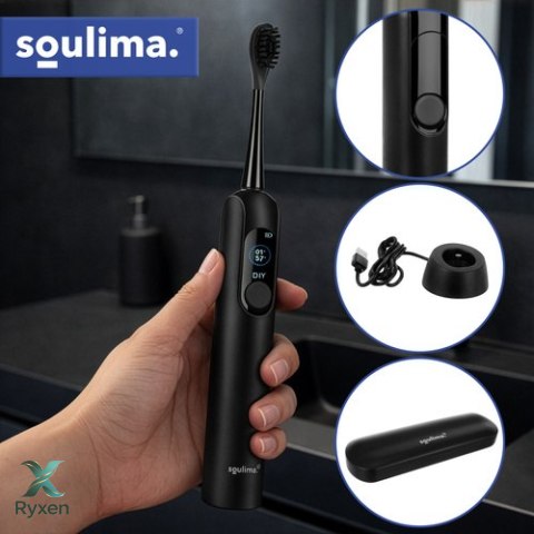 Szczoteczka soniczna do zębów czarna Soulima 26851 SOULIMA
