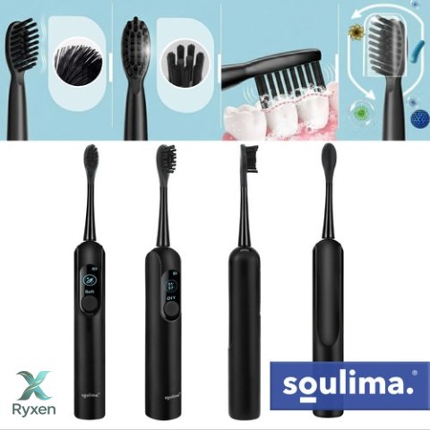 Szczoteczka soniczna do zębów czarna Soulima 26851 SOULIMA