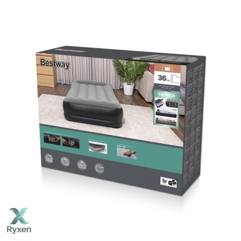 Materac Welurowy Z Pompką Elektryczną 191 x 97 x 46 cm Bestway 67401 BESTWAY