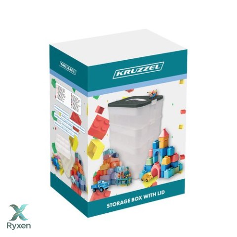 Pudełko na klocki- 3 poziomy Kruzzel 25757 KRUZZEL