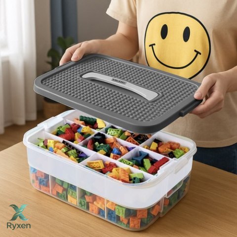 Pudełko na klocki- 3 poziomy Kruzzel 25757 KRUZZEL