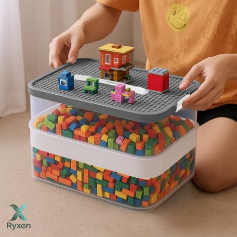 Pudełko na klocki- 3 poziomy Kruzzel 25757 KRUZZEL